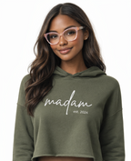 Madam Signature Crop Hoodie